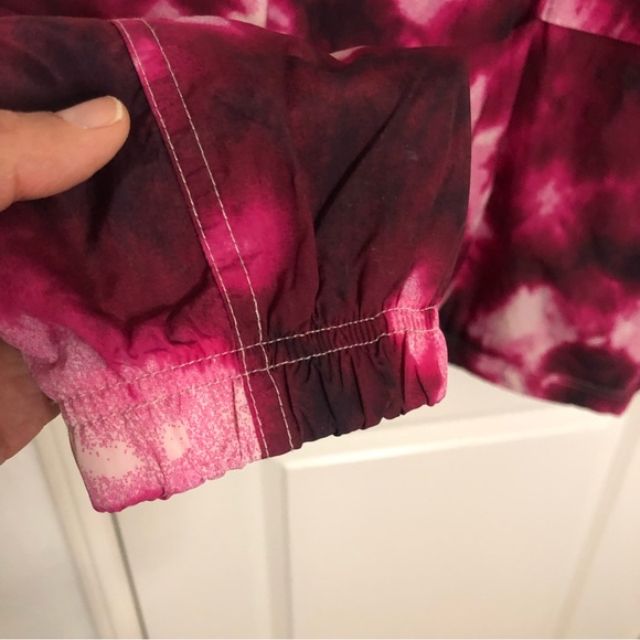 Champion jacket tie dye rare Hoodie jacket Pink M - Picture 10 of 11